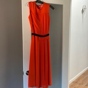 Victoria Beckham pleated midi dress
